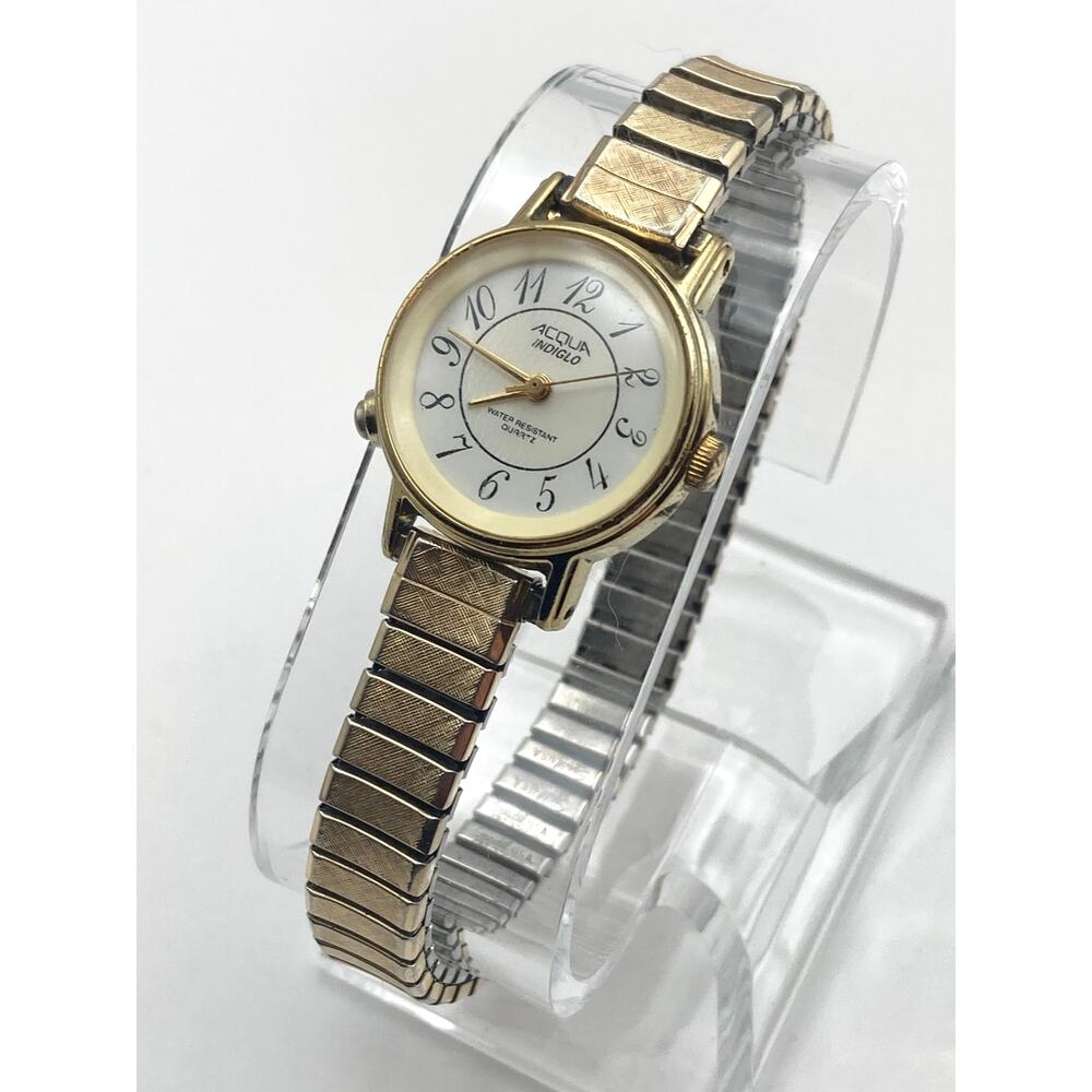 VTG Acqua Indiglo Women's Watch 24mm - Fresh Battery - Expandable Band WR
